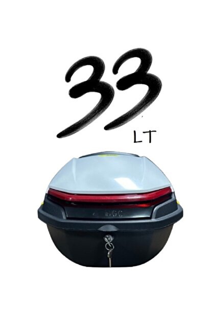 MOTORSİKLET ARKA ÇANTA 33 LT BEYAZ