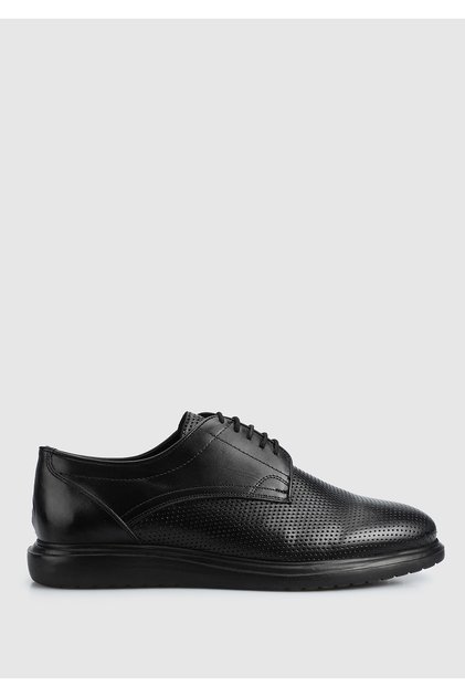Black Leather Men's Shoes