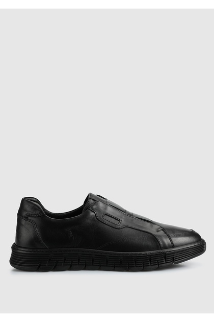 Black Leather Men's Shoes