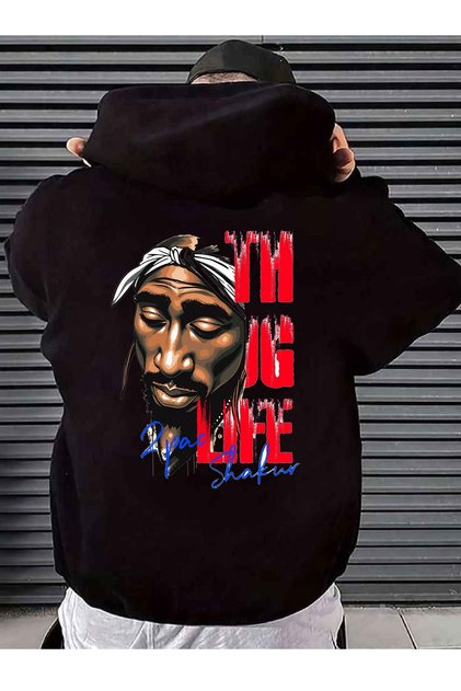 Unisex Women Men Hooded Kangaroo Pocket Oversize Sweatshirt Hoodie the Ugly Life