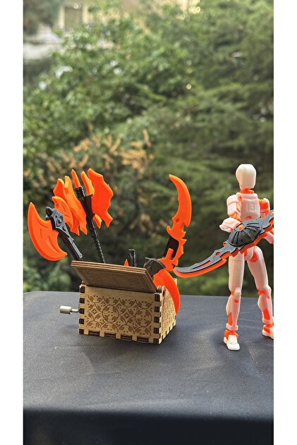 moifugyia Lucky 13 Aksiyon Figürü Robot Oyuncak 13cm Beyaz Turuncu