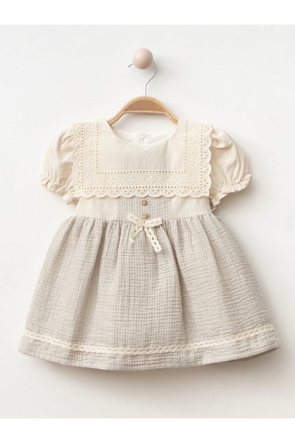 Wide Collar Baby Girl Dress