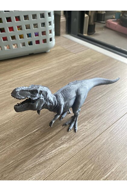 TSC Gri Tyrannosaurus Dinazor Figur Oyuncak 14CM DOğal Malzeme