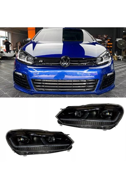VOLKSVAGEN GOLF 6 2009-2012 KROM 7.5 DİZAYN J LEDLİ ÖN FAR