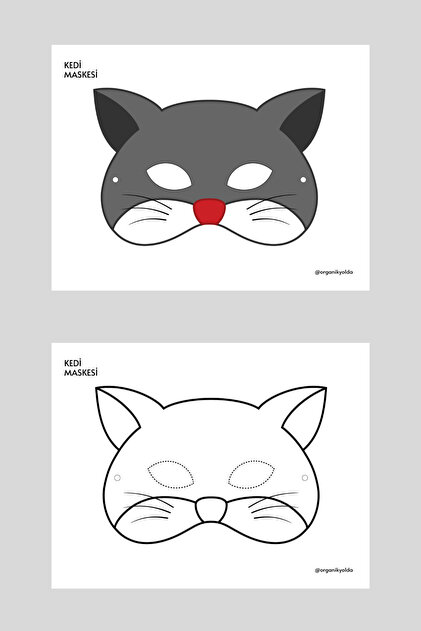 cat mask template for kids