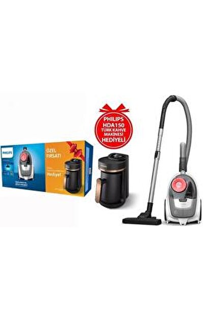 Philips XB2142/09-HDA150/61 Torbasız Süpürge Türk Kahve Makinesi