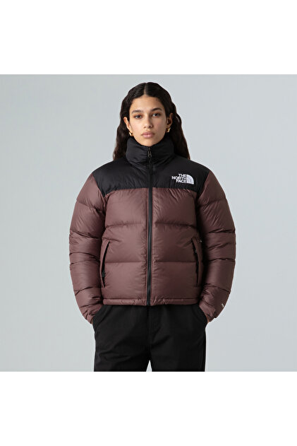 The North Face Kadın 1996 Retro Nuptse Mürdüm/Siyah Mont - Fiyatı