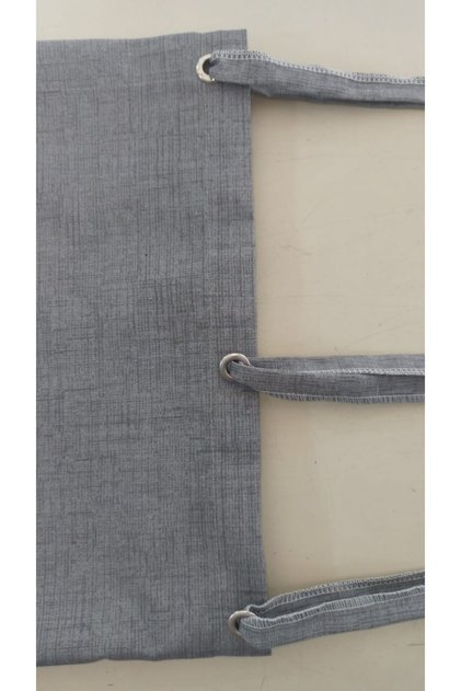 Balcony Curtain Tarpaulin Plain Gray with Bird's Eye Option