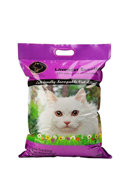 Cat Litter Bentonite Strong Clumping Lavender Scented (8kg)