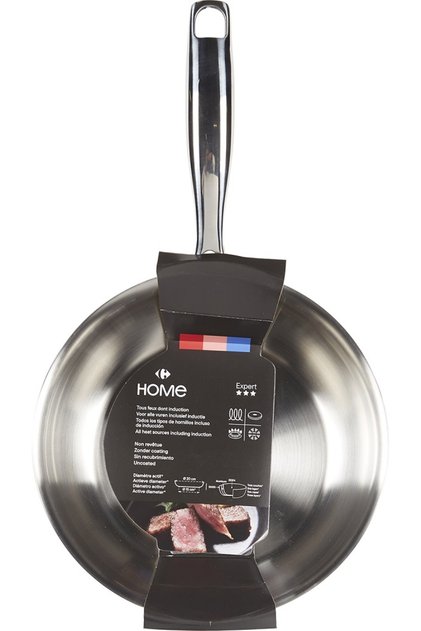 Tigaie Carrefour Home, inox, 20 cm, Argintiu