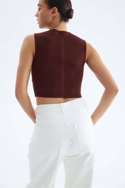 Knitted vest top