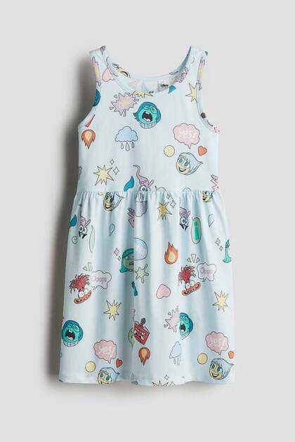 Printed cotton dress