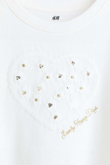 Motif-detail t-shirt