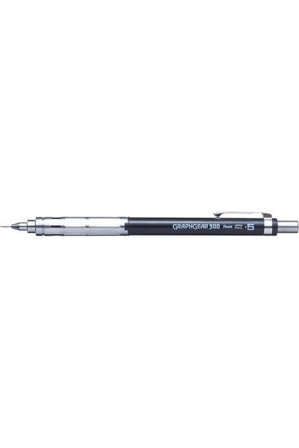 قلم رصاص ميكانيكي Graph Gear 300 (0.5 مم) - خط رفيع، أسود