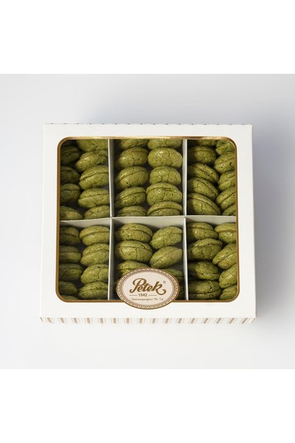 6 gözlü Fıstıklı Acıbadem Kutu (580 gr)