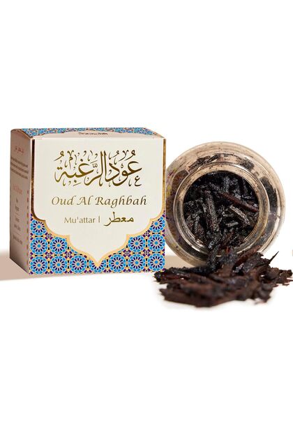 Oud Al Raghbah Muattar Bakhoor by | 1 jar X 40 grams | Arabic Bakhoor Incense | Aromatic Wood