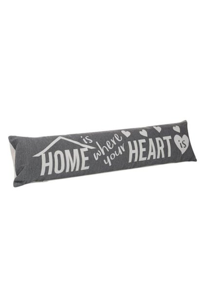 Protectie anti curent gri cu mesaj, cu doua fete si fermoar, 90x20cm