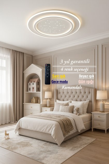 Lucent Modern Plafonyer Ay Desenli Avize
