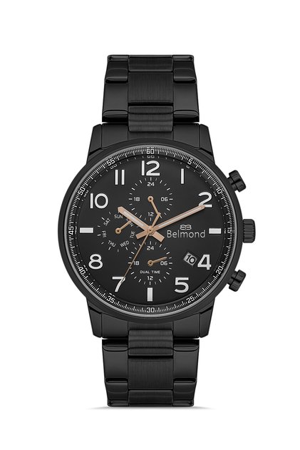 Kng1149.650 Black & Rose Steel Band Men's Wristwatch