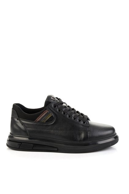 Siyah Hakiki Deri Erkek Sneaker E01398142843