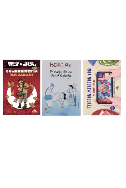 cumhuriyetin ilk sabahi + postayla gelen deniz kabugu + telefon melefon yok =(3 kitap)