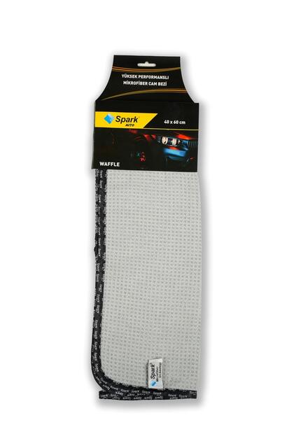 (1 Adet) Spark 5340 Waffle Mikrofiber Oto Cam Bezi ve Genel Temizlik Bezi 40x60 cm.