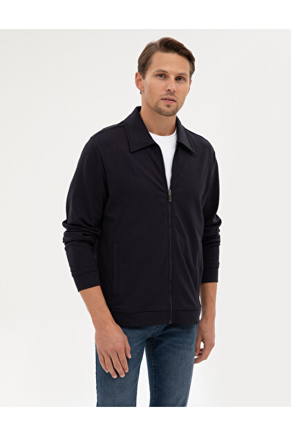 Pierre Cardin Siyah Regular Fit Polar Hırka 50298991-VR046