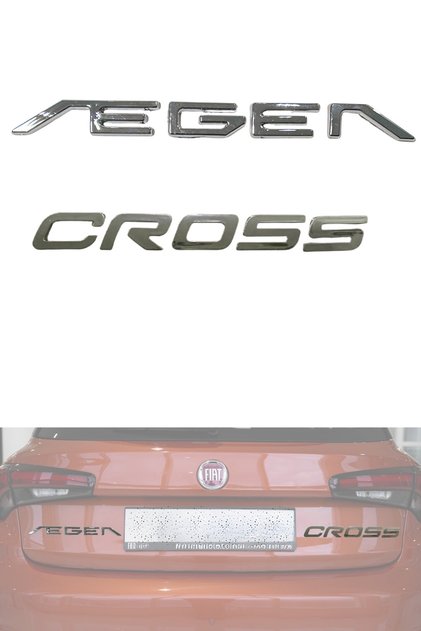 Fiat Egea Compatible Egea Cross Rear Trunk Lettering Emblem