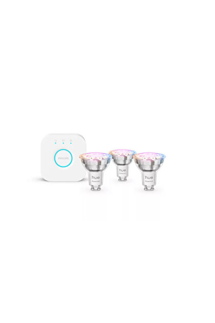 Philips Hue Essential 3'lü GU10 Spot Başlangıç Seti 345 Lumen