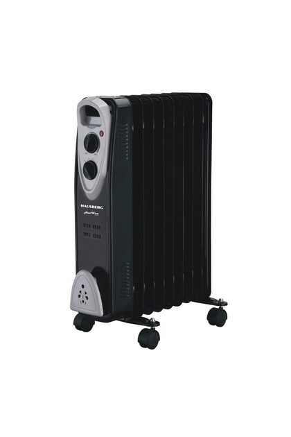 Calorifer electric HB-8909NG, 2000 W, 9 elementi, 3 trepte, Termostat, Protectie, Indicator luminos