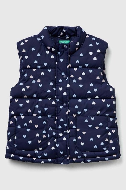 Baby Girl 2V3Ygj00O-25K Patterned Vest Navy Blue