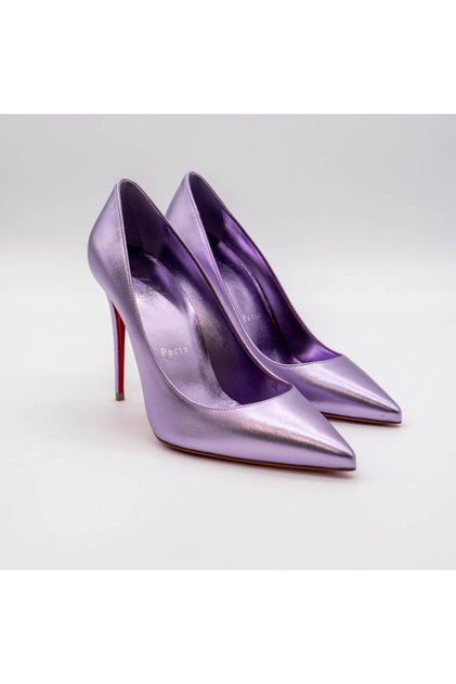 PANTOFI STILETTO - KATE - MOV METALIZAT