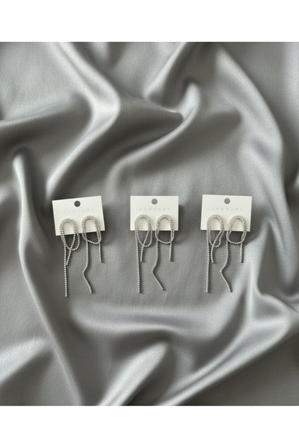 Long Chain Stone Earrings