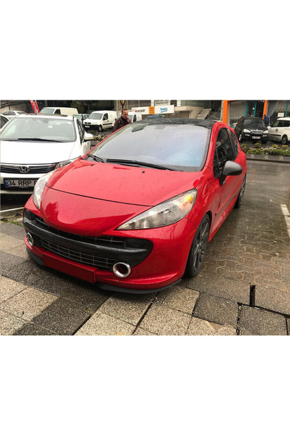 Peugeot 207 Uyumlu Evrensel Universal 3 Parça Cupra Kupra Ön Ek Tampon Dili Lip Esnek Karlık
