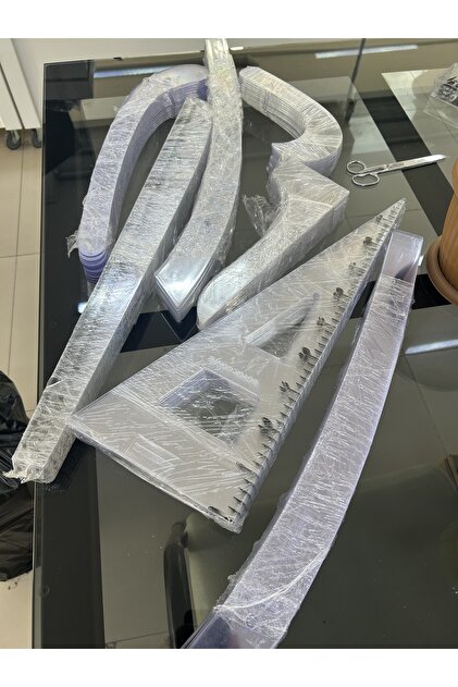ŞEFFAF PLASTİK RİGA CETVEL TAKIMI (7parca)