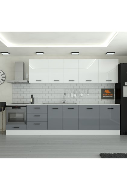 320 cm Mutfak Dolabı MDF Kapak Tezgah Dahil YRKN320 98