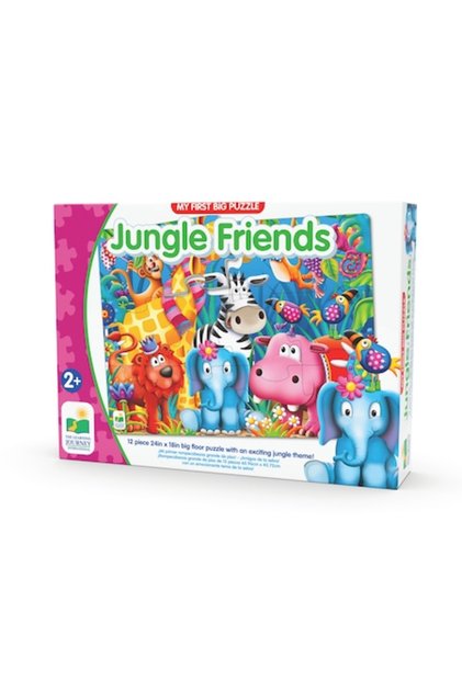 Puzzle - Primul meu mare puzzle, Animale din junglă, 12 piese