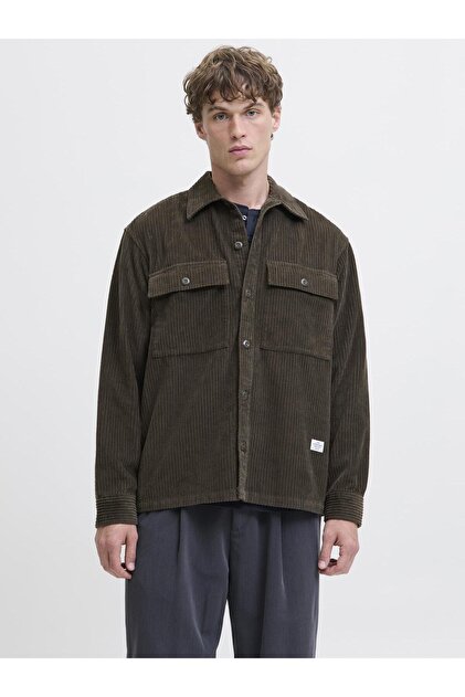 Jack & Jones JJEEDDIE CORDUROY OVERSHIRT LS SN Monks Robe - Fiyatı