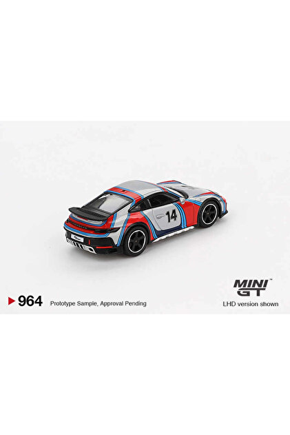 mini gt MGT00964 1/64 Porsche 911 Dakar Ice Grey Metallic 