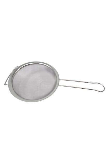 Sită rotundă din oțel inoxidabil, diametru 20 cm, mâner fix