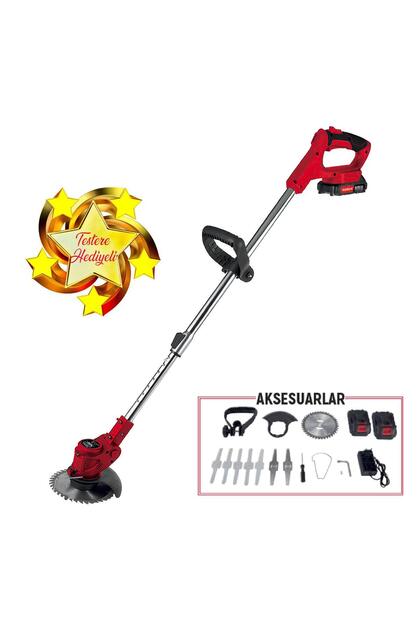 NZB Yan Tırpan Elektrikli Şarjlı Çim Ot Biçme Kesme Rodex RDX9022