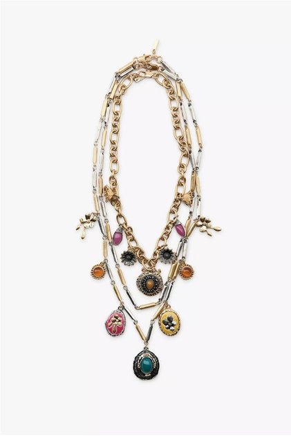 New Season Brand Model Charm Necklace Set