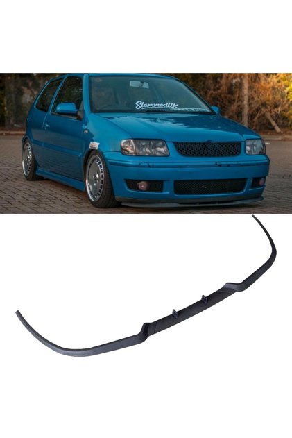 VW Volkswagen Polo 6N2 MK3 Uyumlu Universal 3 Parça Cupra Kupra Ön Ek Tampon Dili Lip Esnek Karlık
