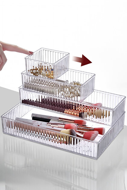 Ahlat Store 6'lı Dolap İçi Takı Makyaj Organizer - Çekmece İçi