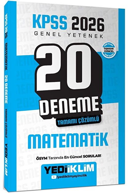 Yediiklim Yayınları Yediiklim 2026 KPSS Genel Yetenek Türkçe
