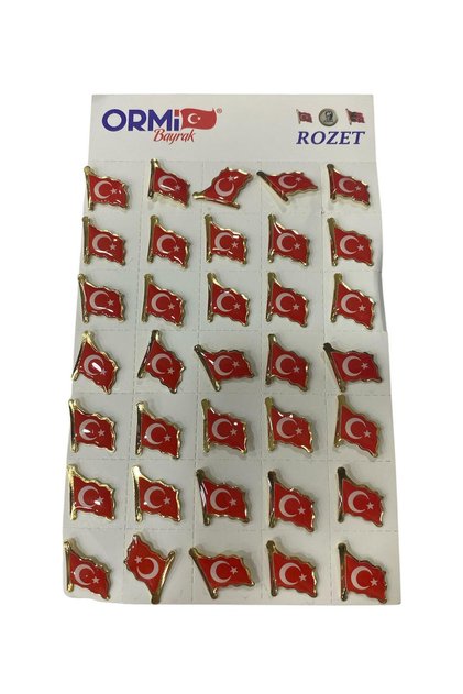 TÜRK BAYRAKLI ROZET 1 ADET FİYATIDIR