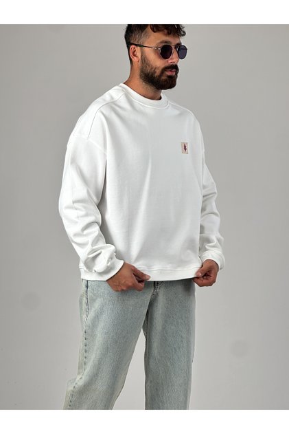 Ecru design ethnic men's sweatshirt coc1029