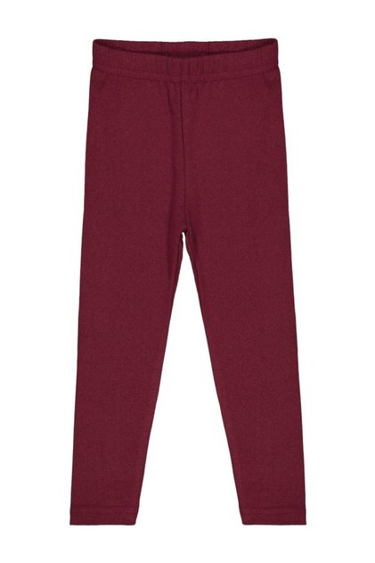 Plain Leggings for Ages 10-13 - Burgundy for Ages 10-11