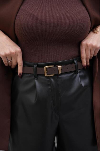 Antique Buckle Classic Women's Belt Trouser Belt Shirt Belt Coat Belt Waist Belt