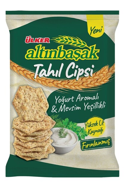 Ülker ALTINBAŞAK Tahıl Cipsi - Yoğurt Aromalı & Mevsim Yeşillikli
